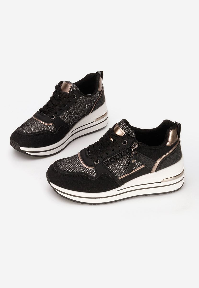 Sneakers cu platforma Snuvira negri