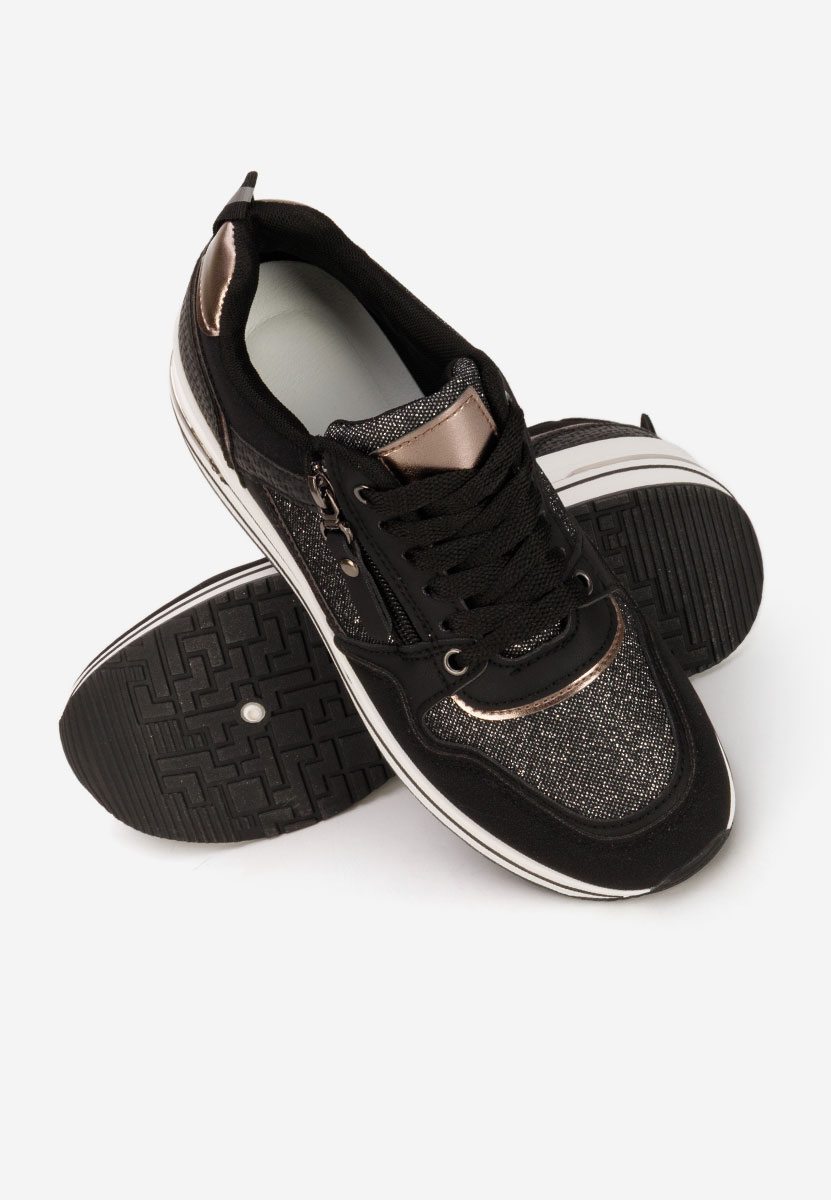 Sneakers cu platforma Snuvira negri