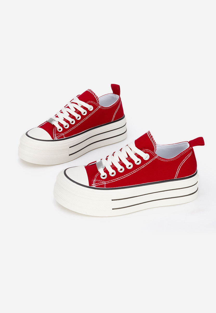 Tenisi cu platformă Kimala rosii