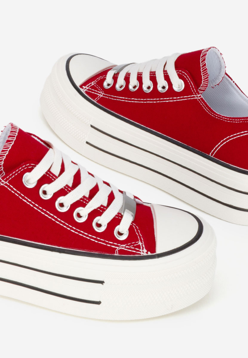 Tenisi cu platformă Kimala rosii