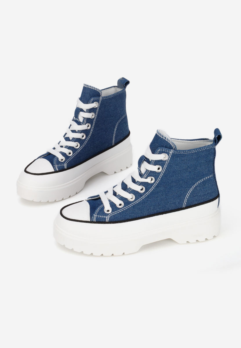 Tenisi inalti dama Fiorela denim