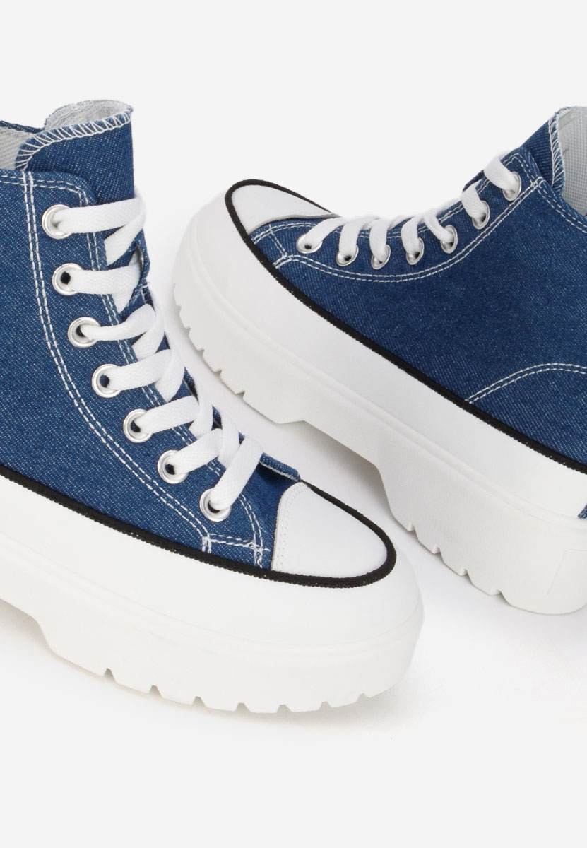 Tenisi inalti dama Fiorela denim