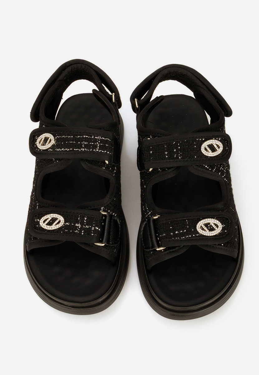 Sandale dama fara toc Christyanna negre