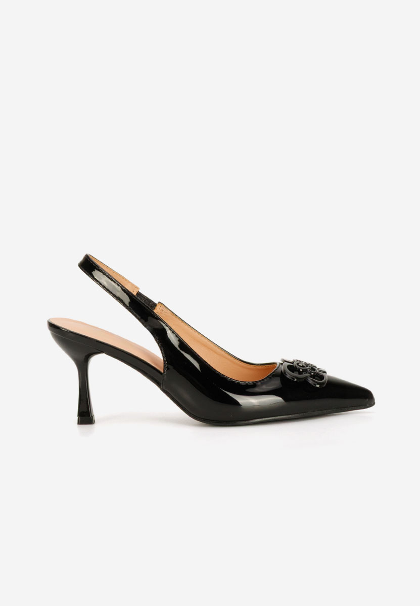 Pantofi slingback Beatrise negri