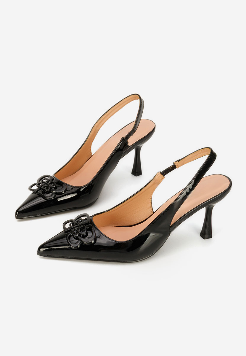 Pantofi slingback Beatrise negri