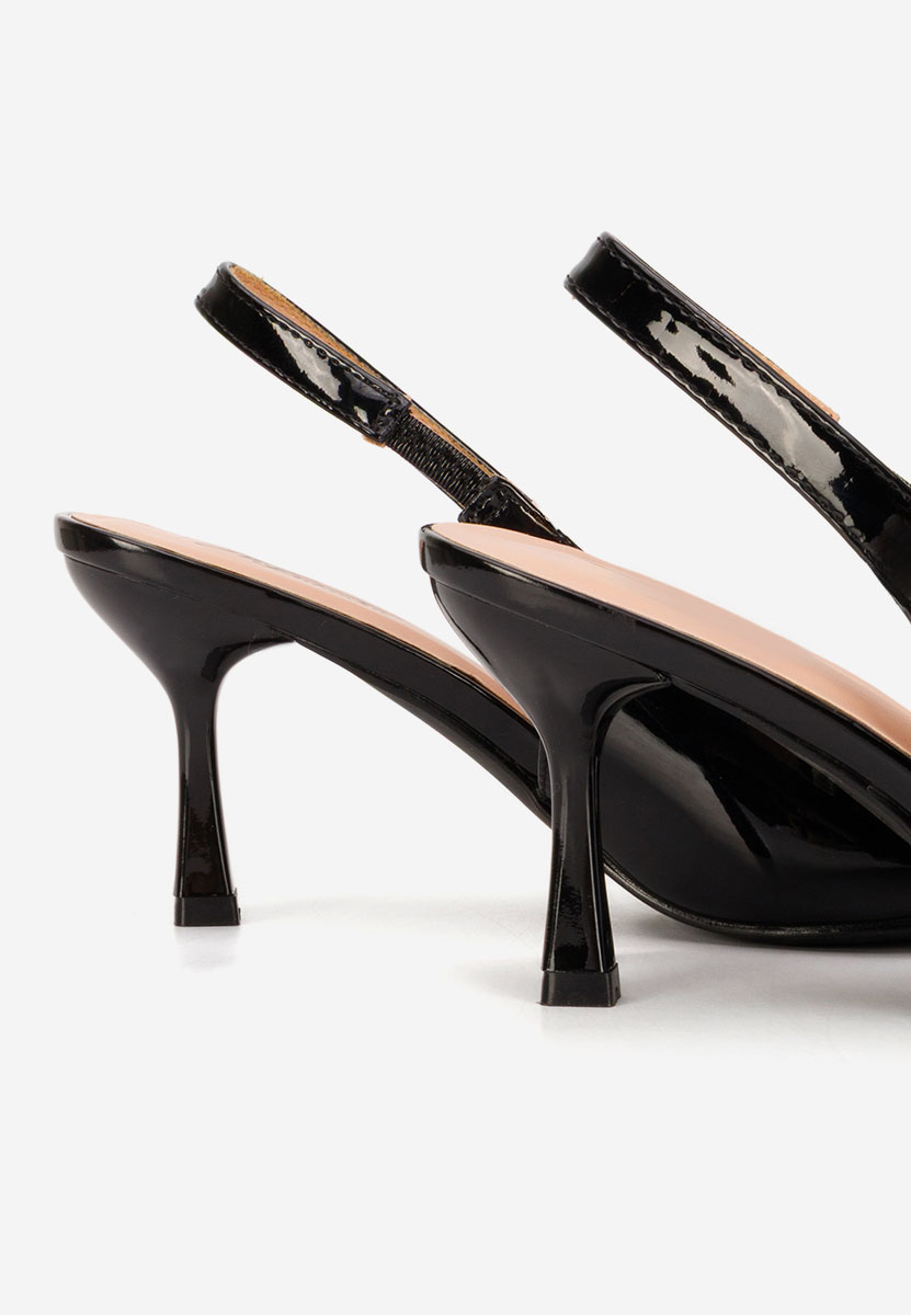 Pantofi slingback Beatrise negri