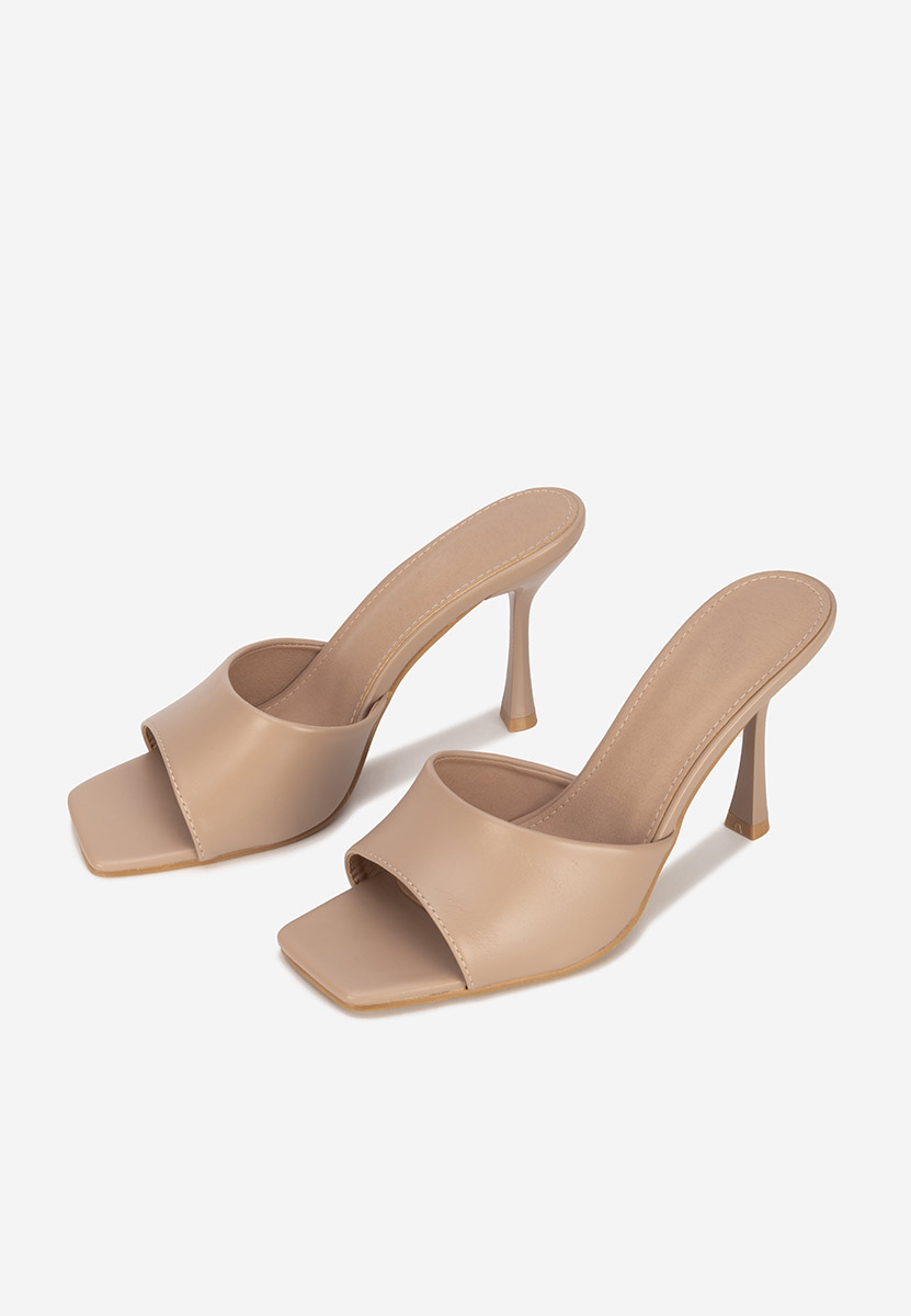 Papuci cu toc Eliseia V2 kaki