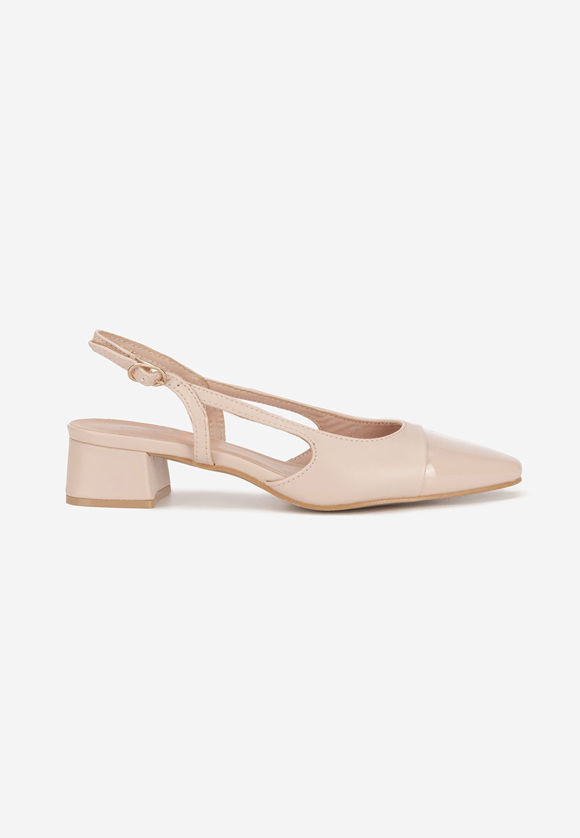 Pantofi slingback Alexonia bej