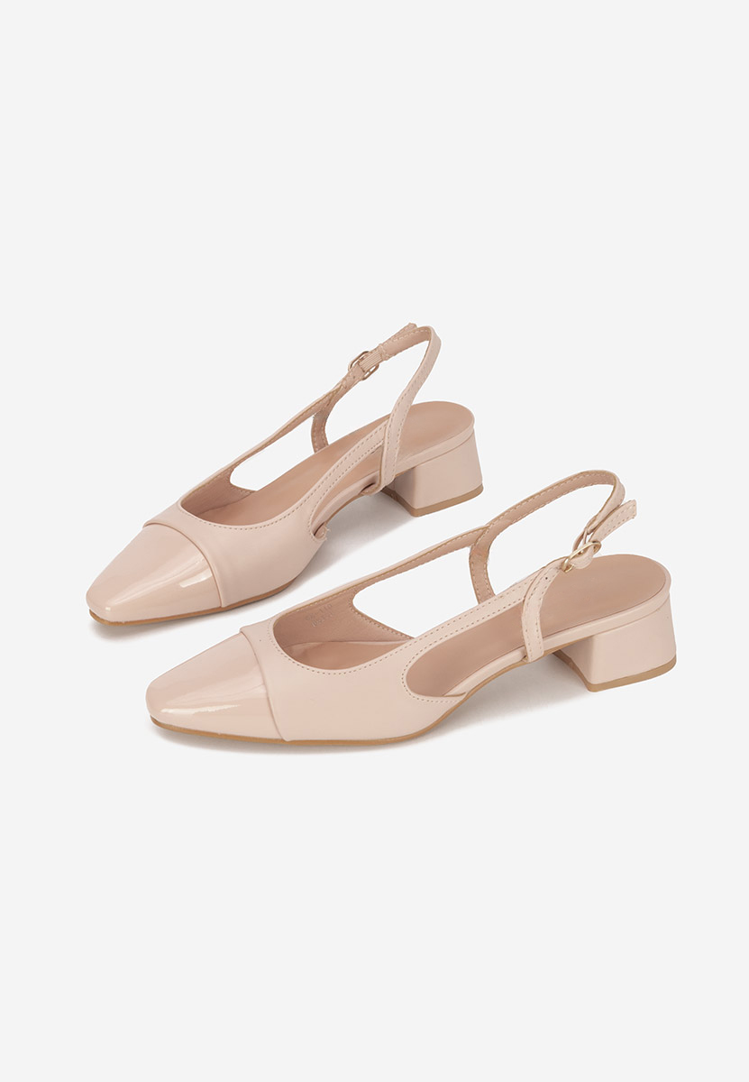 Pantofi slingback Alexonia bej