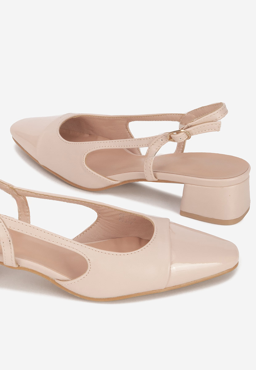 Pantofi slingback Alexonia bej