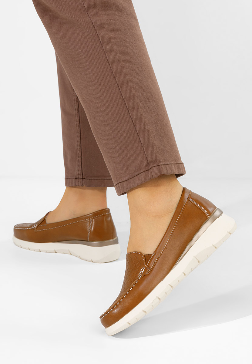 Mocasini dama Seona camel