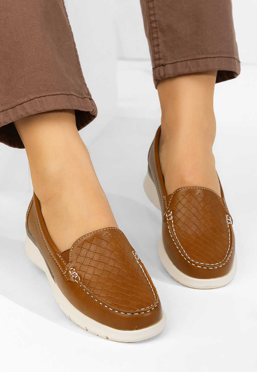 Mocasini dama Seona camel