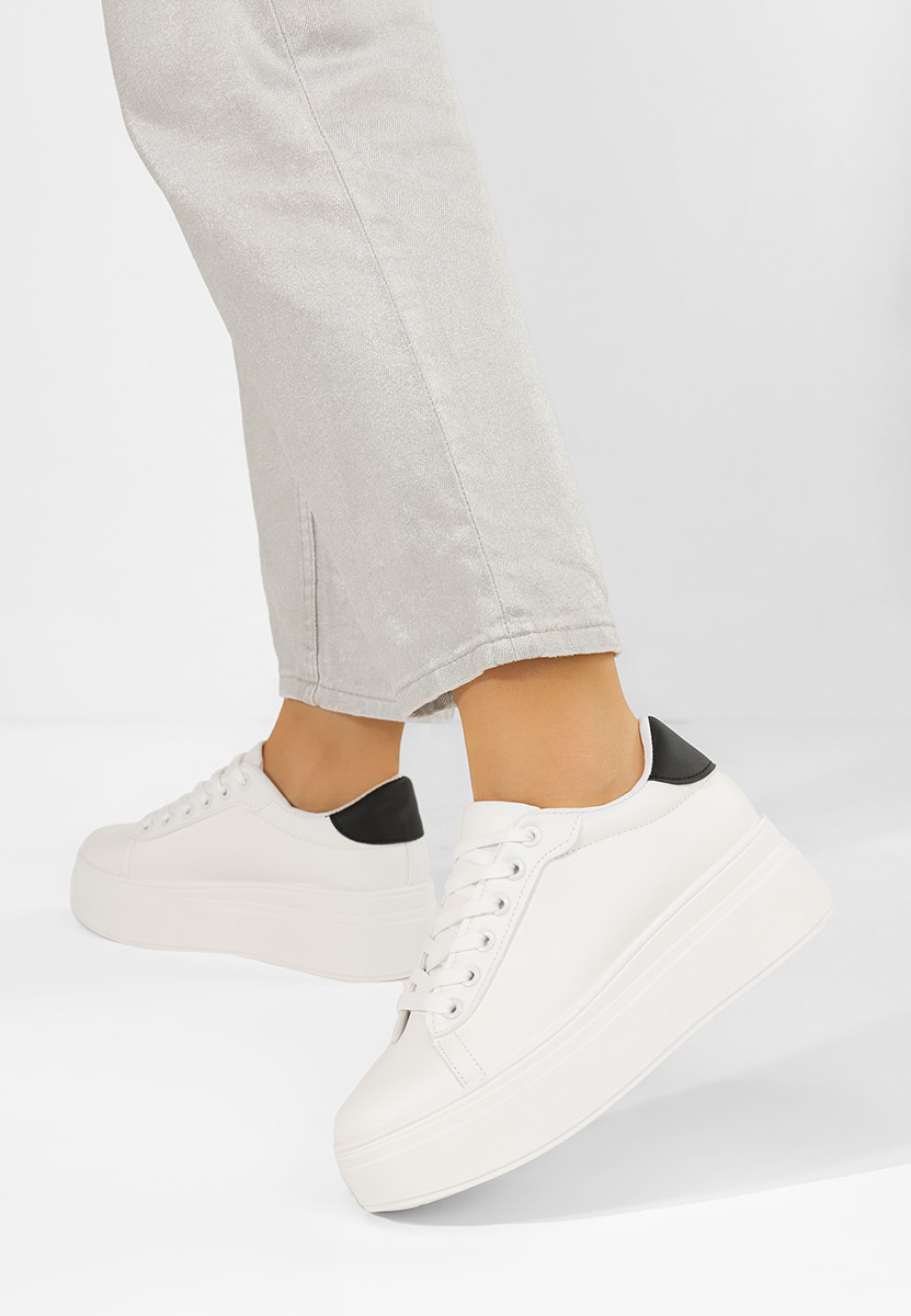 Sneakers cu platformă Albea V2 albi