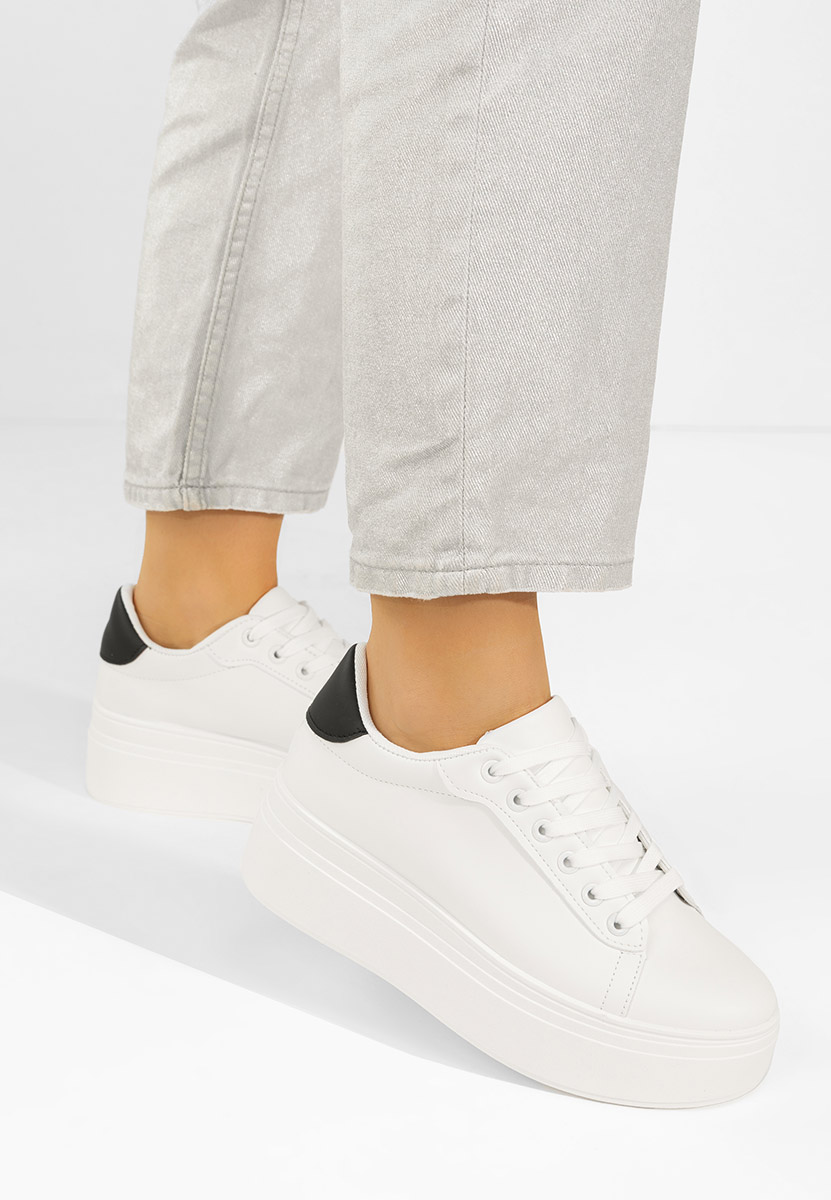 Sneakers cu platformă Albea V2 albi