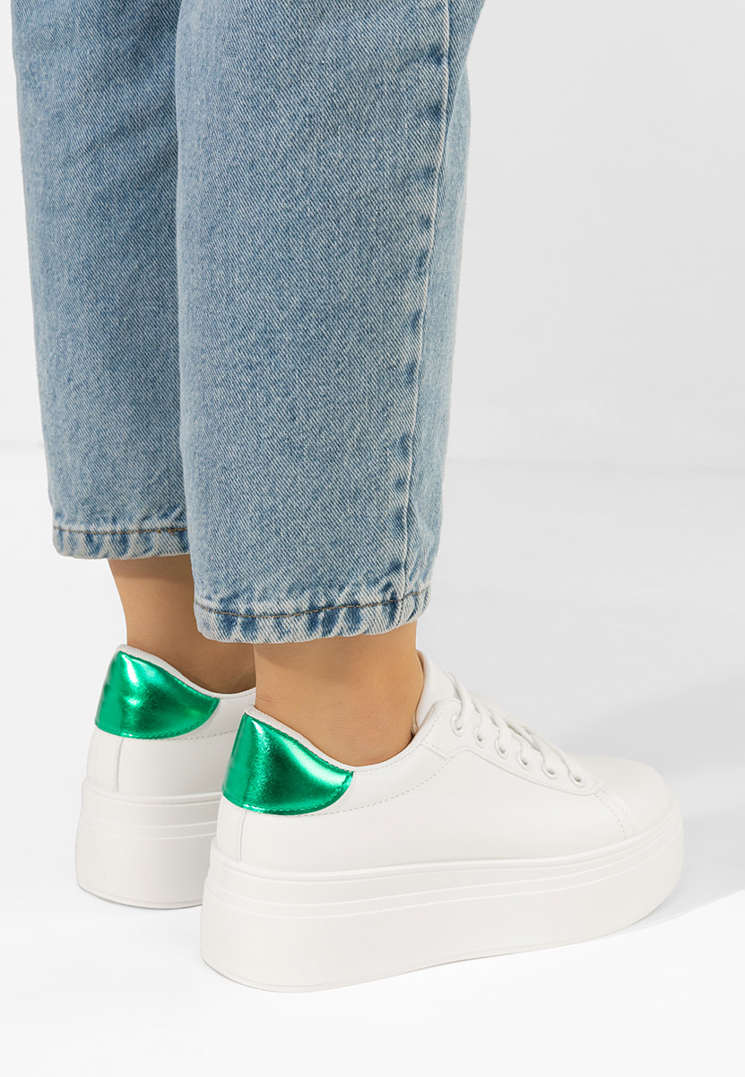 Sneakers cu platformă Albea V3 albi