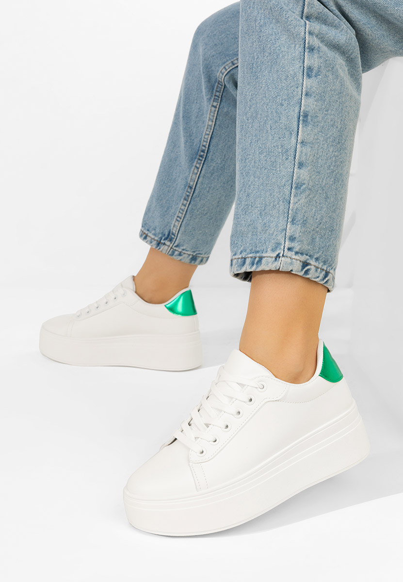 Sneakers cu platformă Albea V3 albi