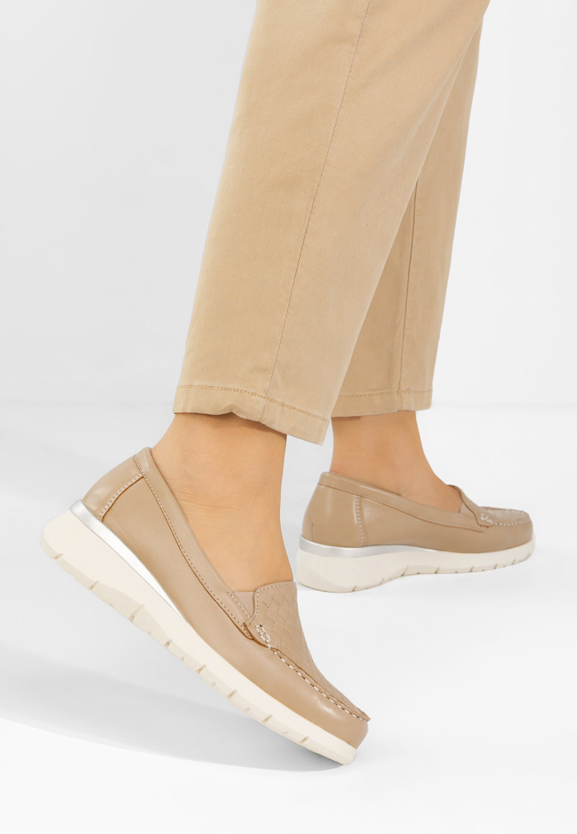 Mocasini dama Seona V2 bej