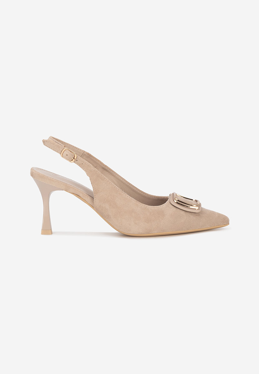 Pantofi slingback Cristelia bej