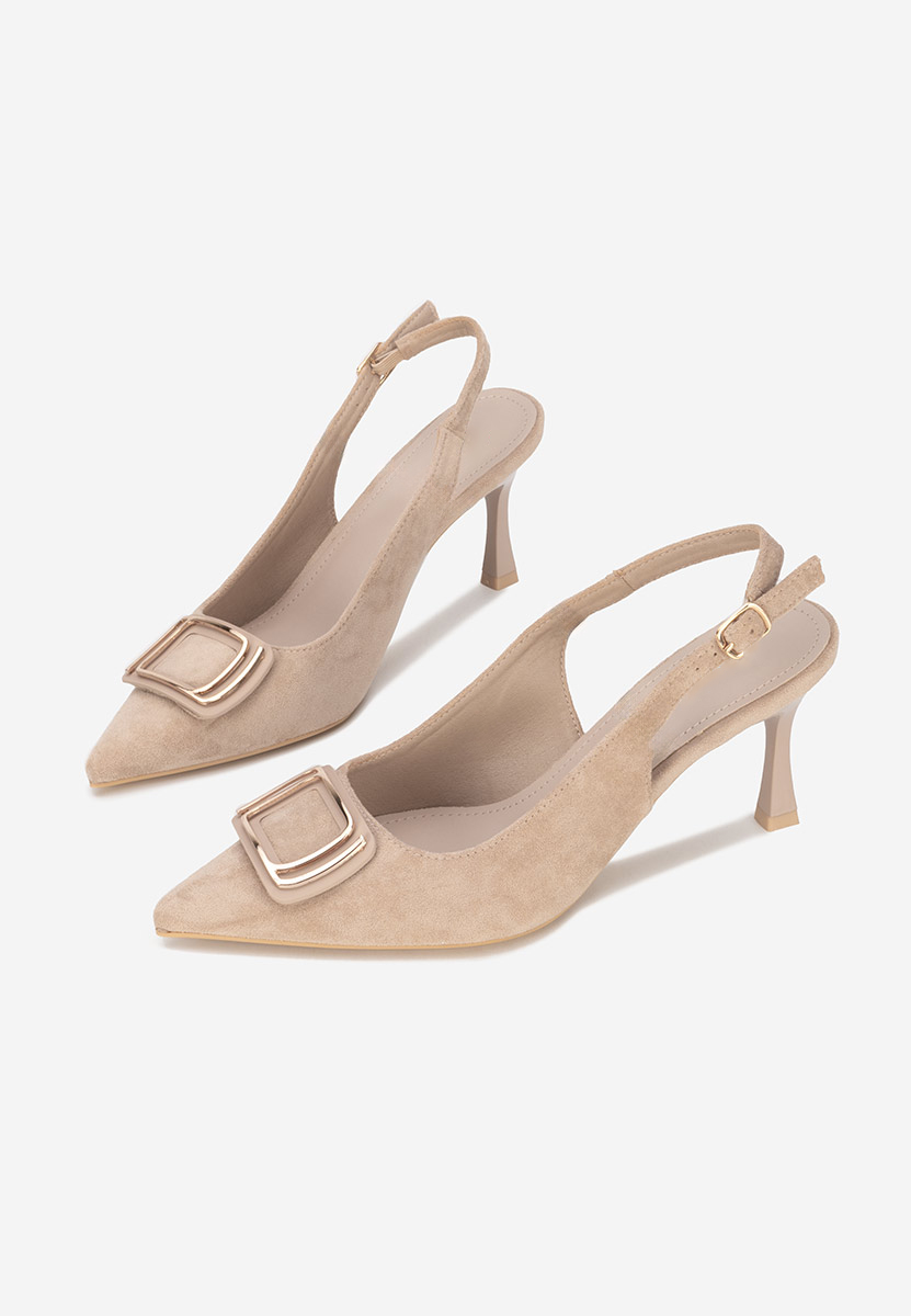 Pantofi slingback Cristelia bej