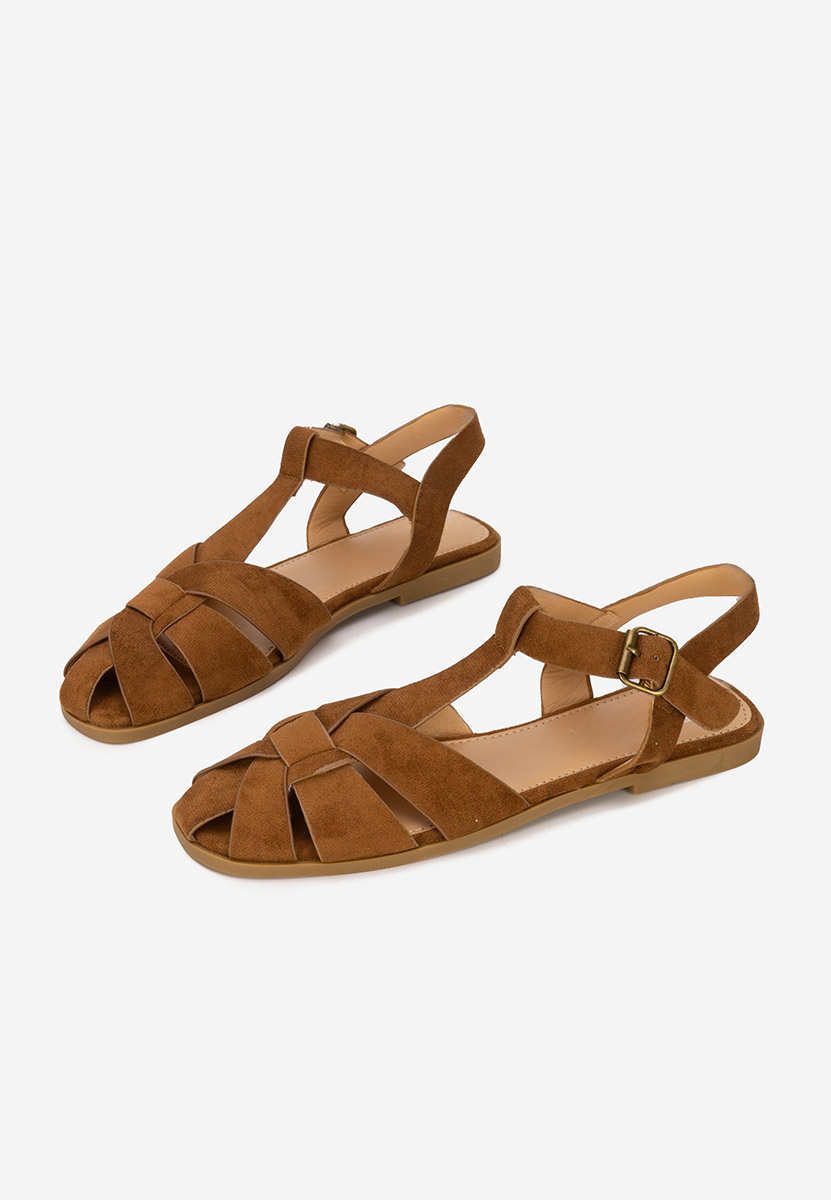 Sandale dama fara toc Simena maro