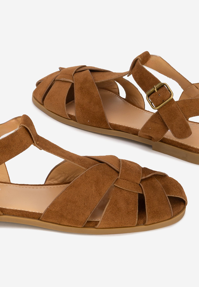 Sandale dama fara toc Simena maro