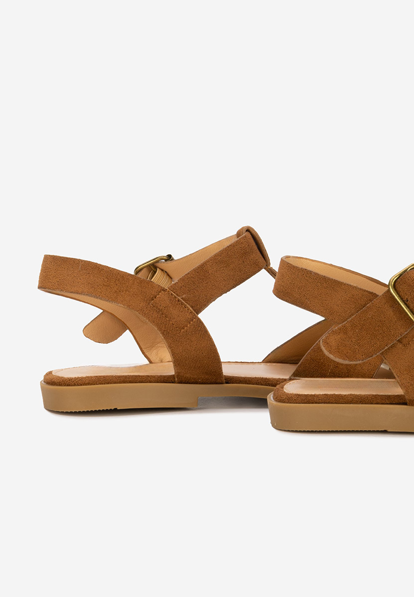 Sandale dama fara toc Simena maro