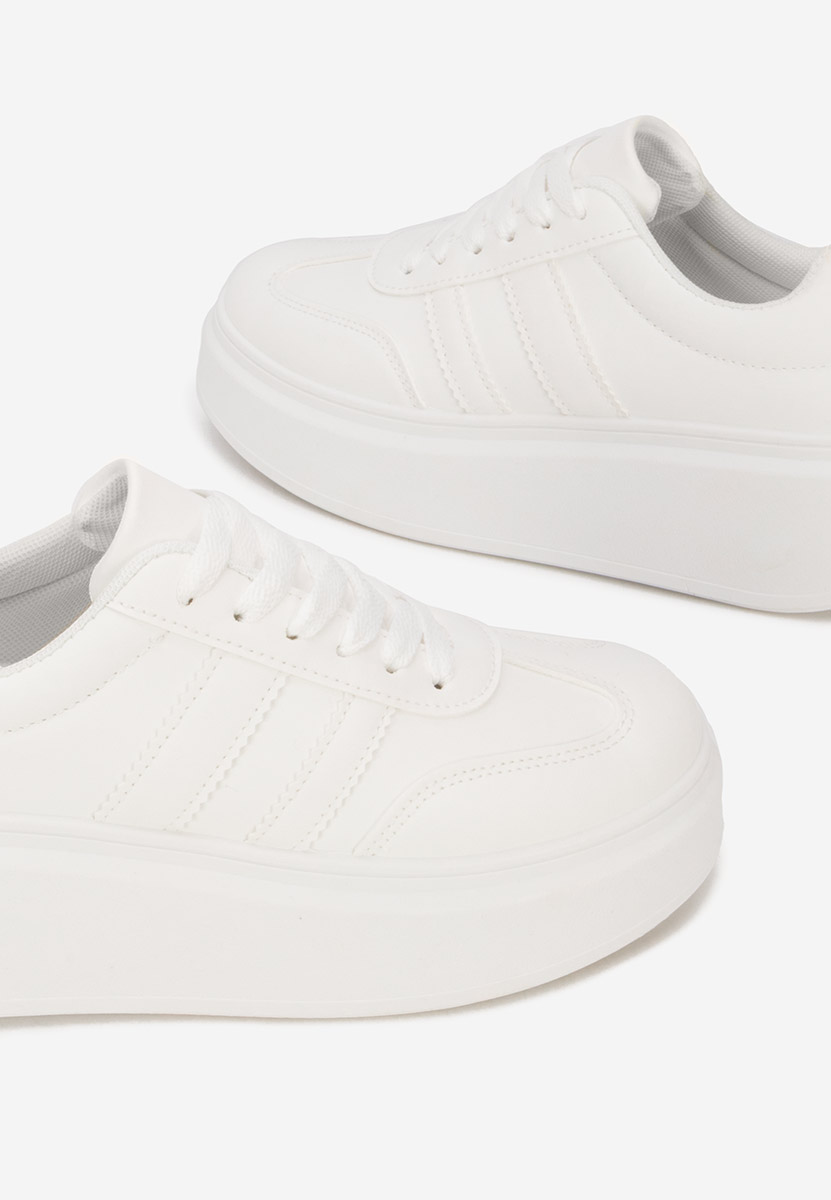 Sneakers cu platformă Semana albi