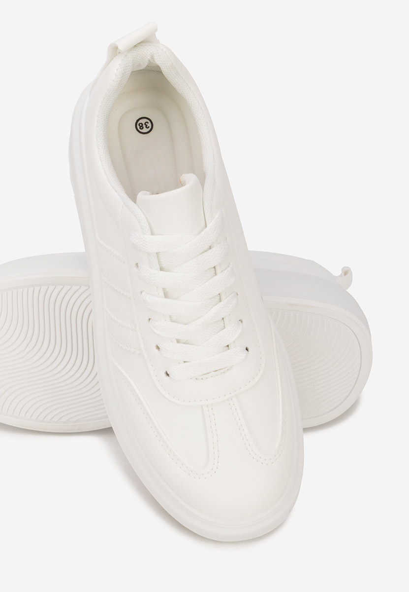 Sneakers cu platformă Semana albi
