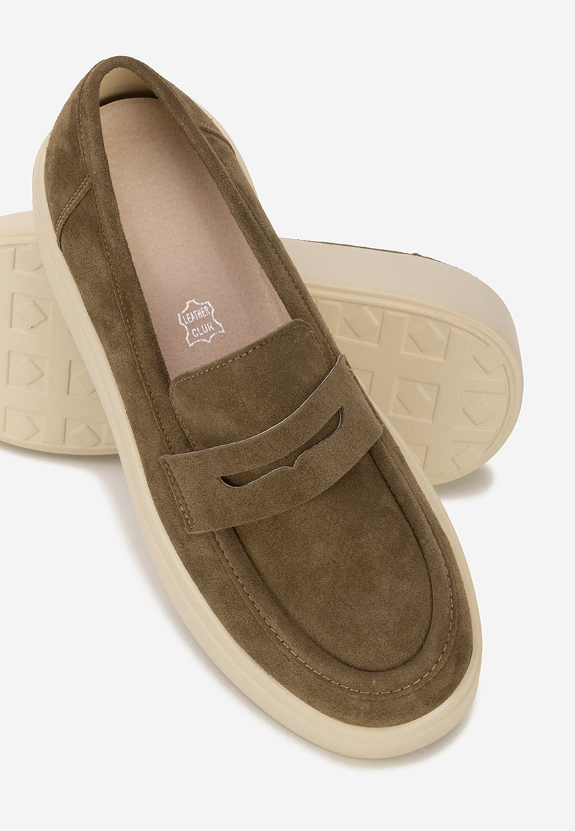 Mocasini cu platforma Herminia verzi