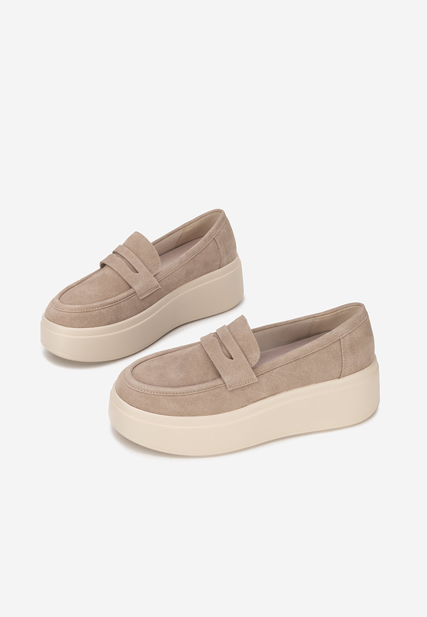 Mocasini cu platforma Herminia kaki