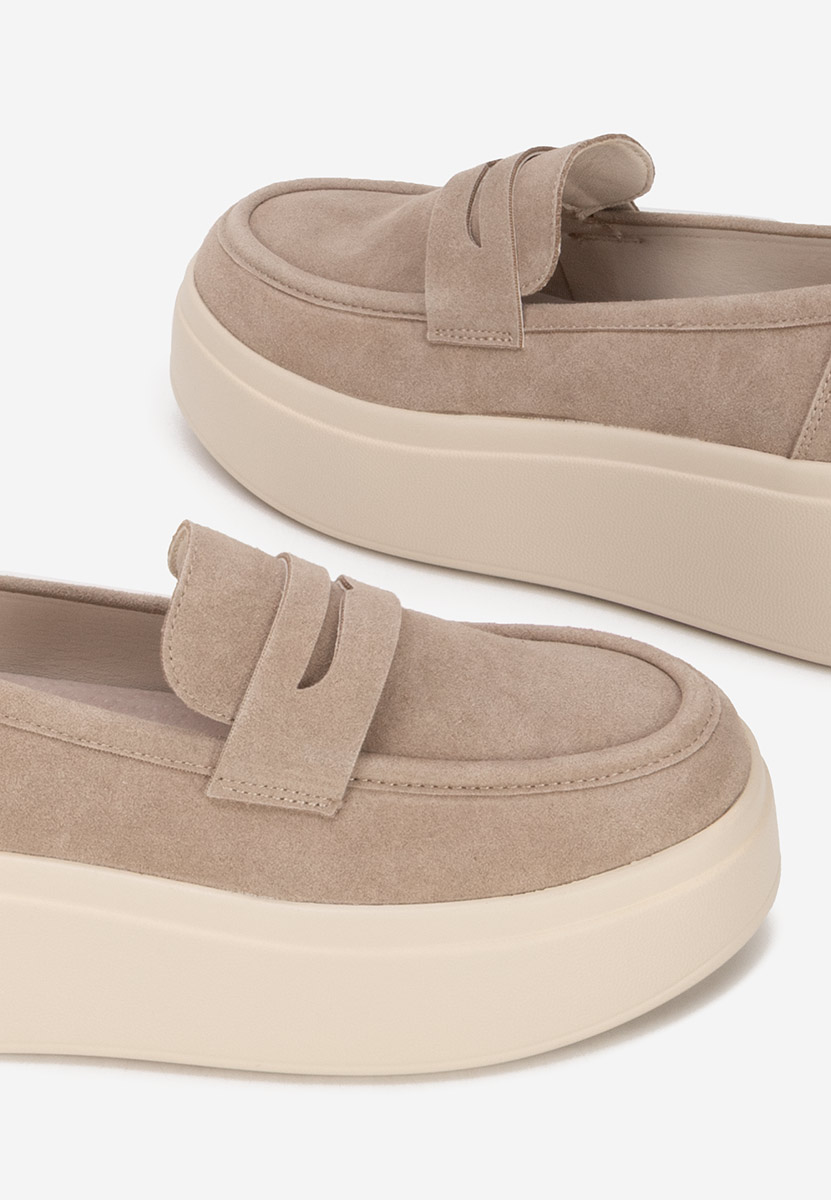 Mocasini cu platforma Herminia kaki