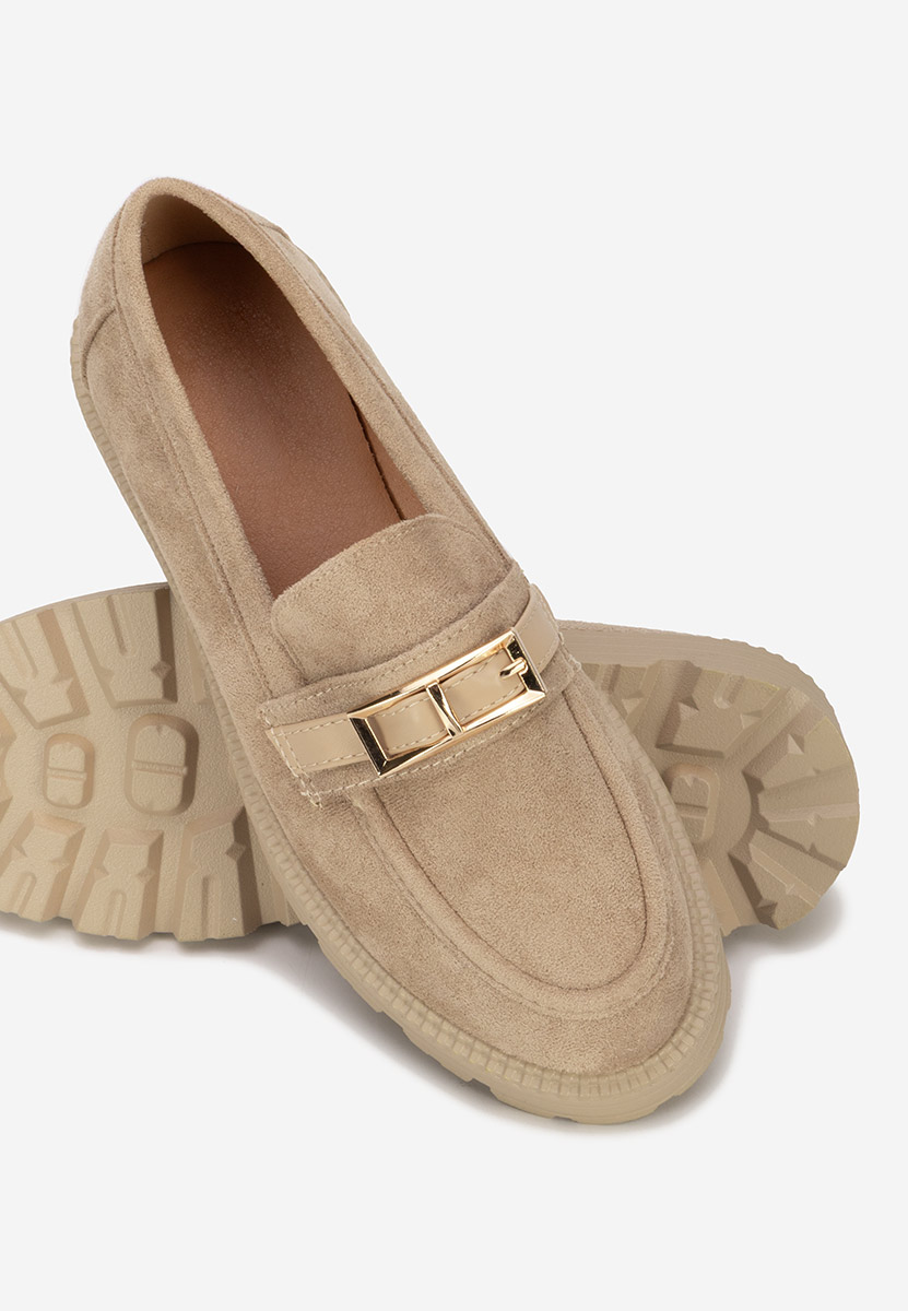 Mocasini dama Katiana kaki