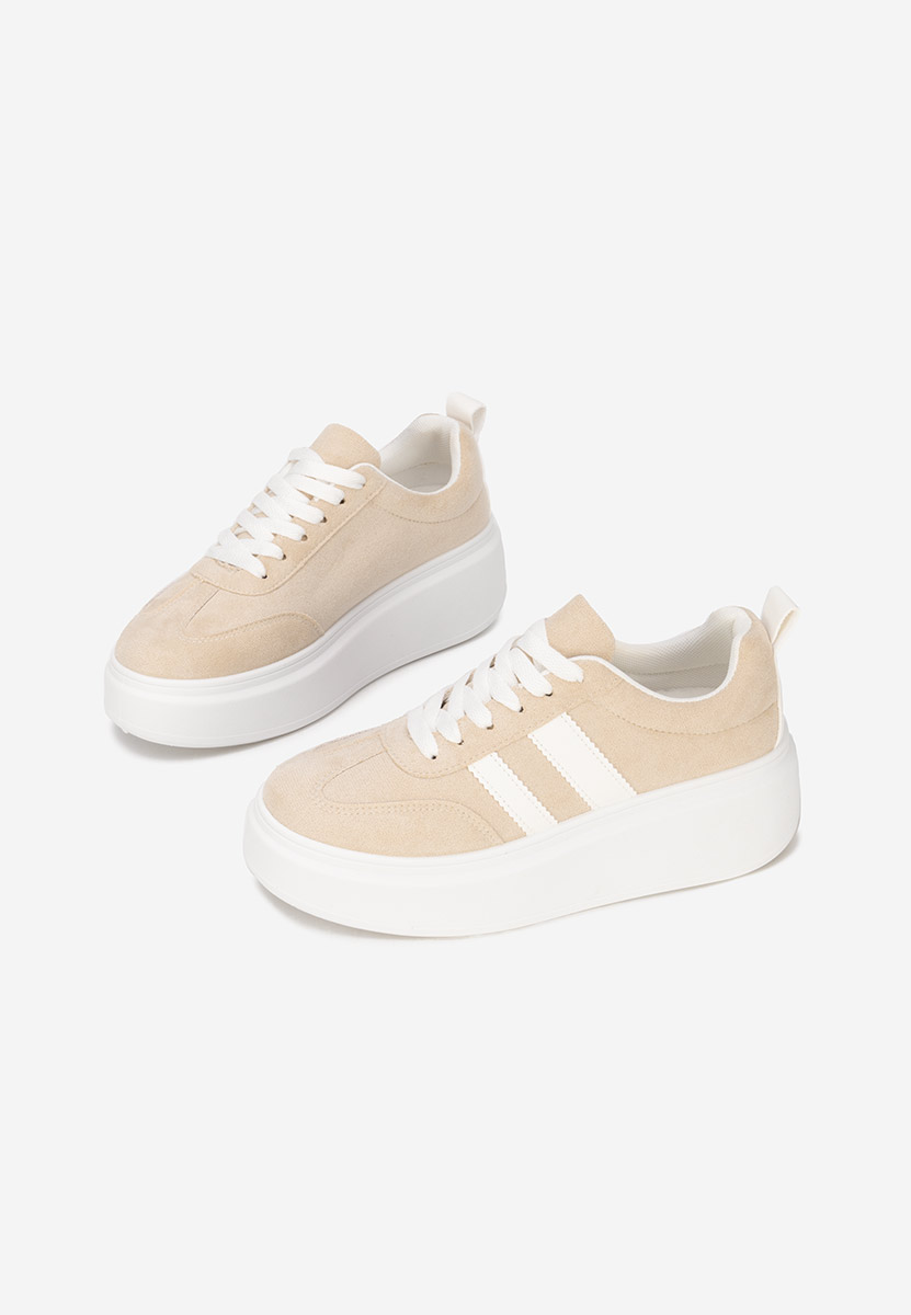 Sneakers cu platformă Semana bej