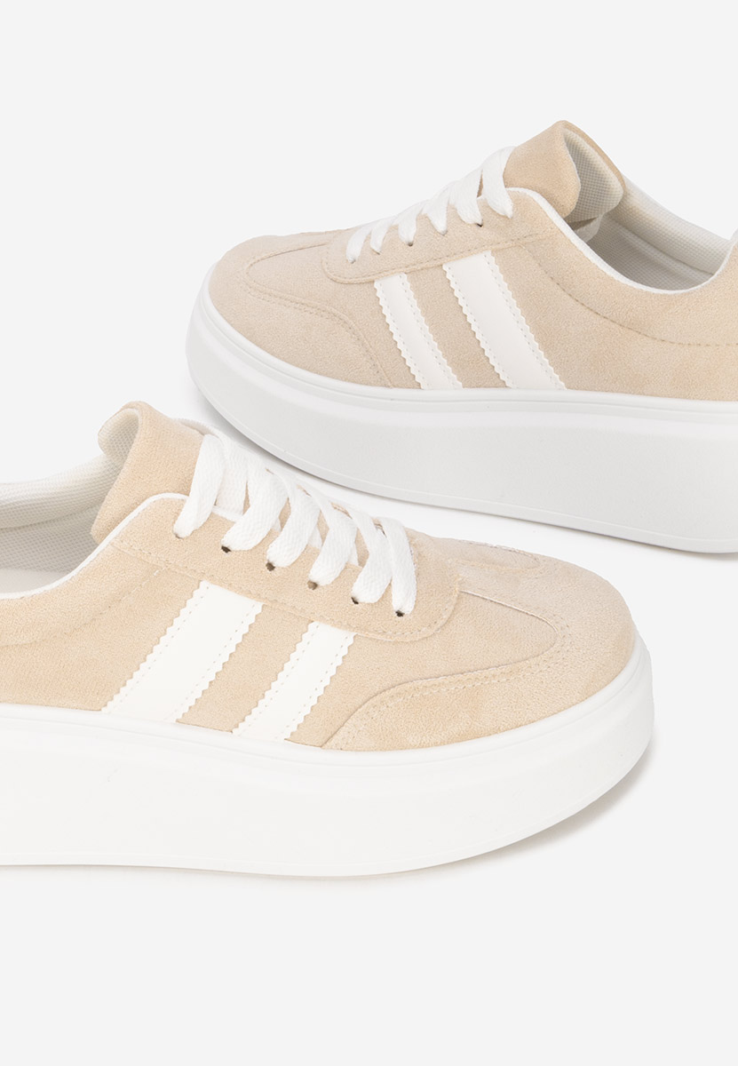 Sneakers cu platformă Semana bej