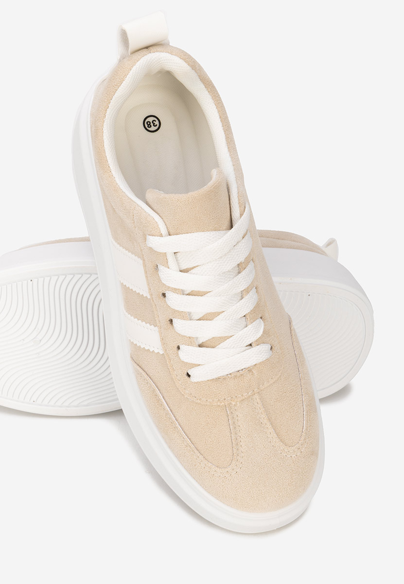 Sneakers cu platformă Semana bej