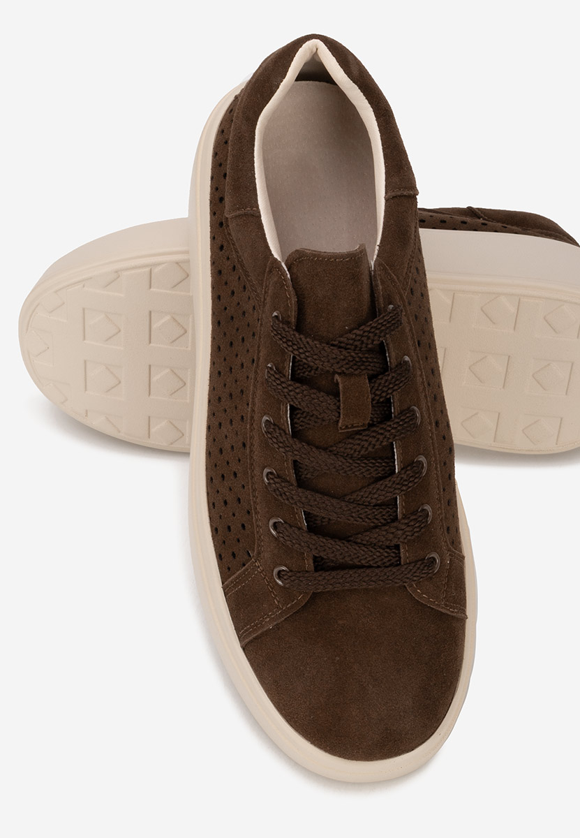 Sneakers cu platformă Siminia maro