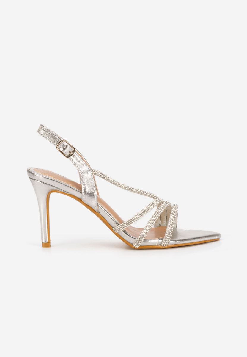 Sandale dama elegante Sorinia argintii