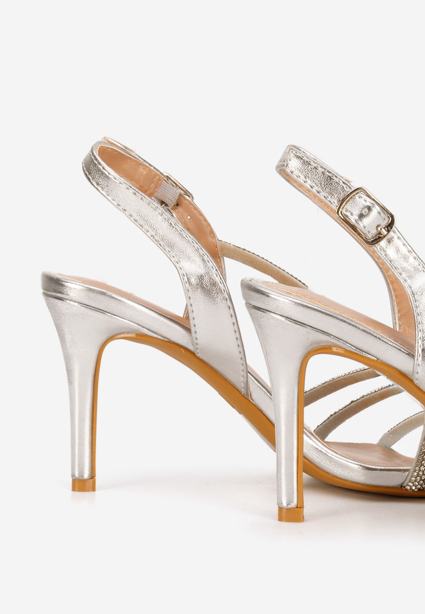 Sandale dama elegante Sorinia argintii