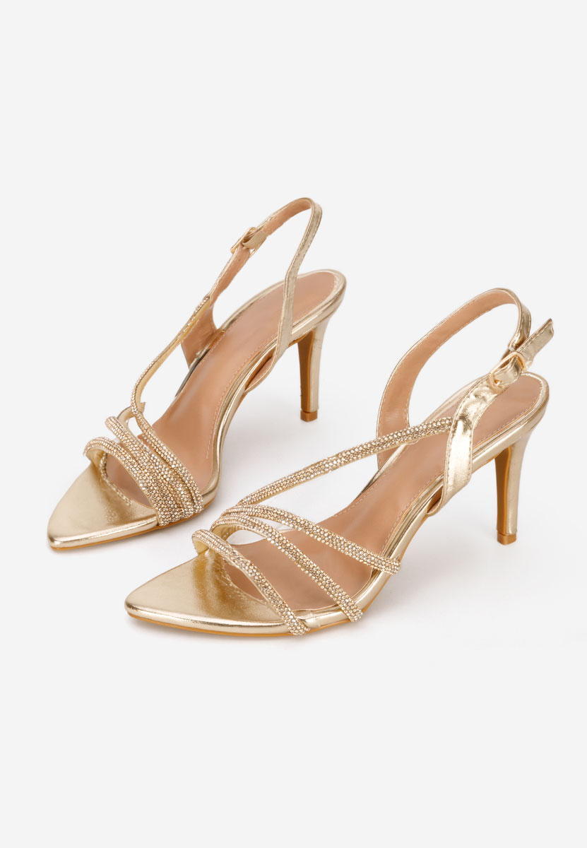 Sandale dama elegante Sorinia aurii