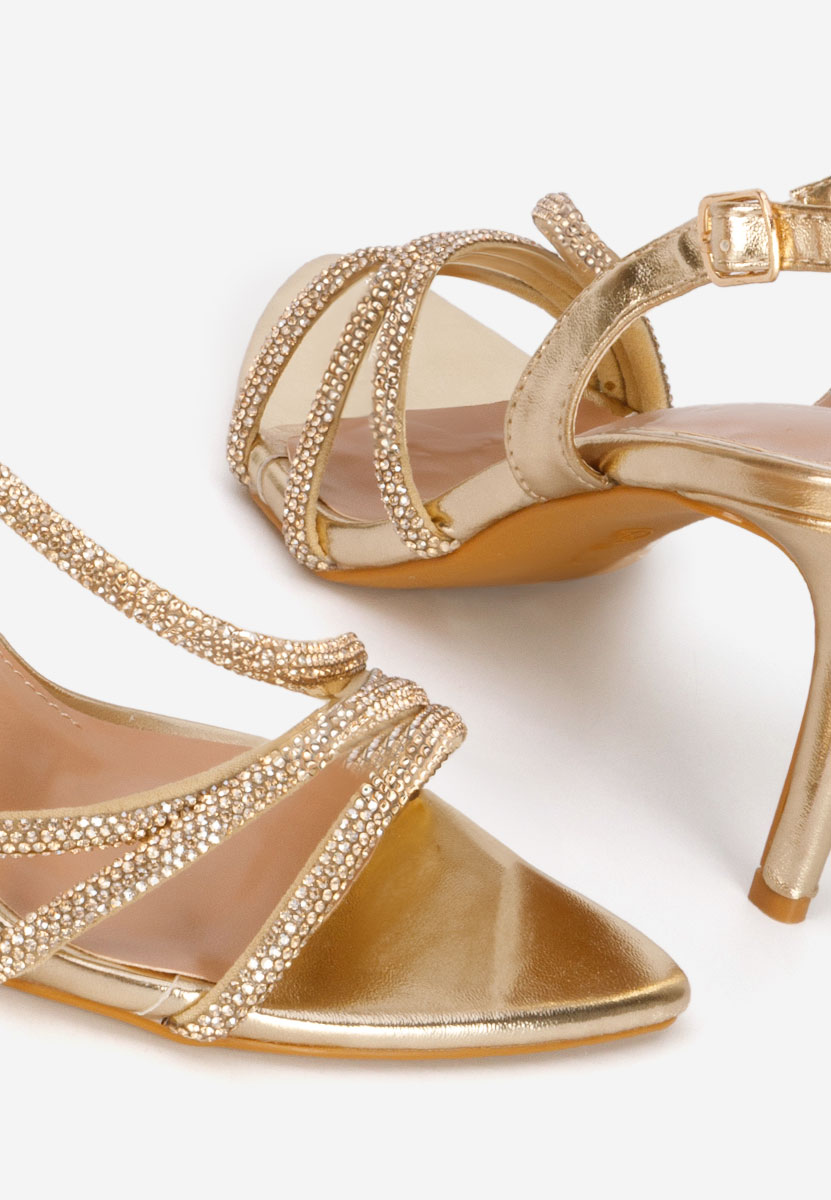 Sandale dama elegante Sorinia aurii