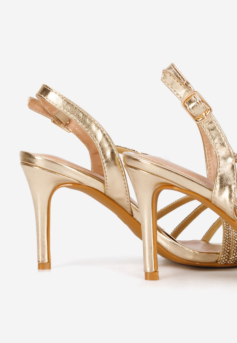 Sandale dama elegante Sorinia aurii