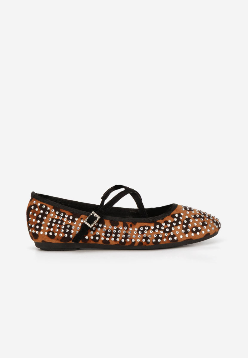 Balerini cu bareta Karemy leopard