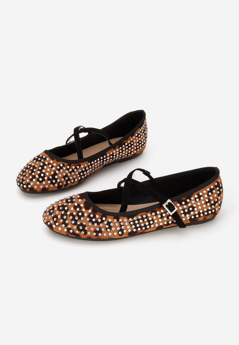 Balerini cu bareta Karemy leopard