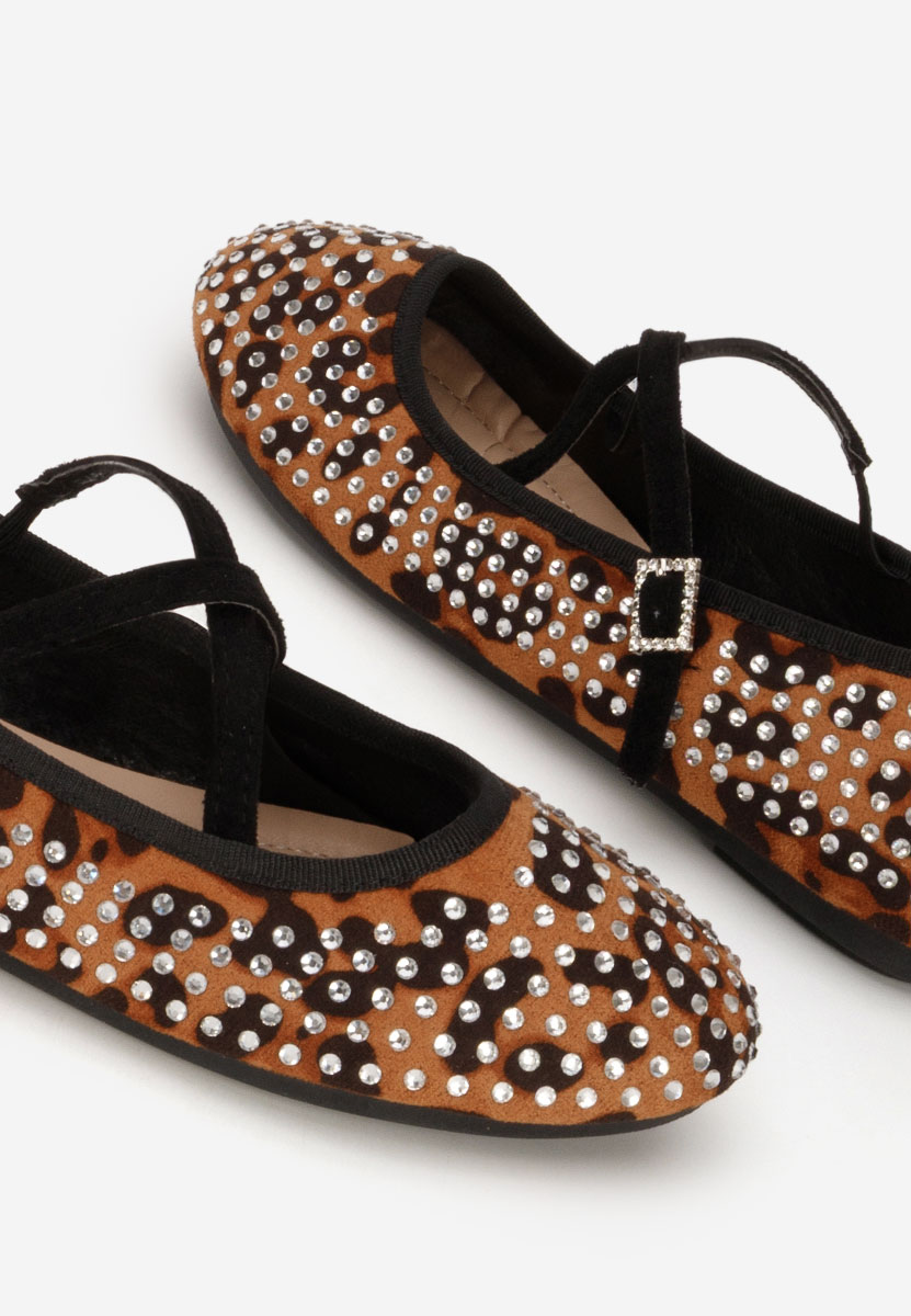 Balerini cu bareta Karemy leopard