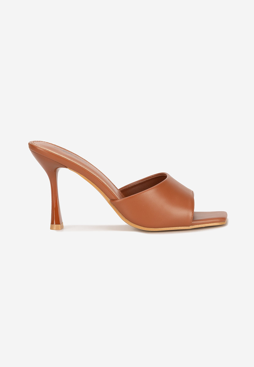 Papuci cu toc Eliseia V2 camel