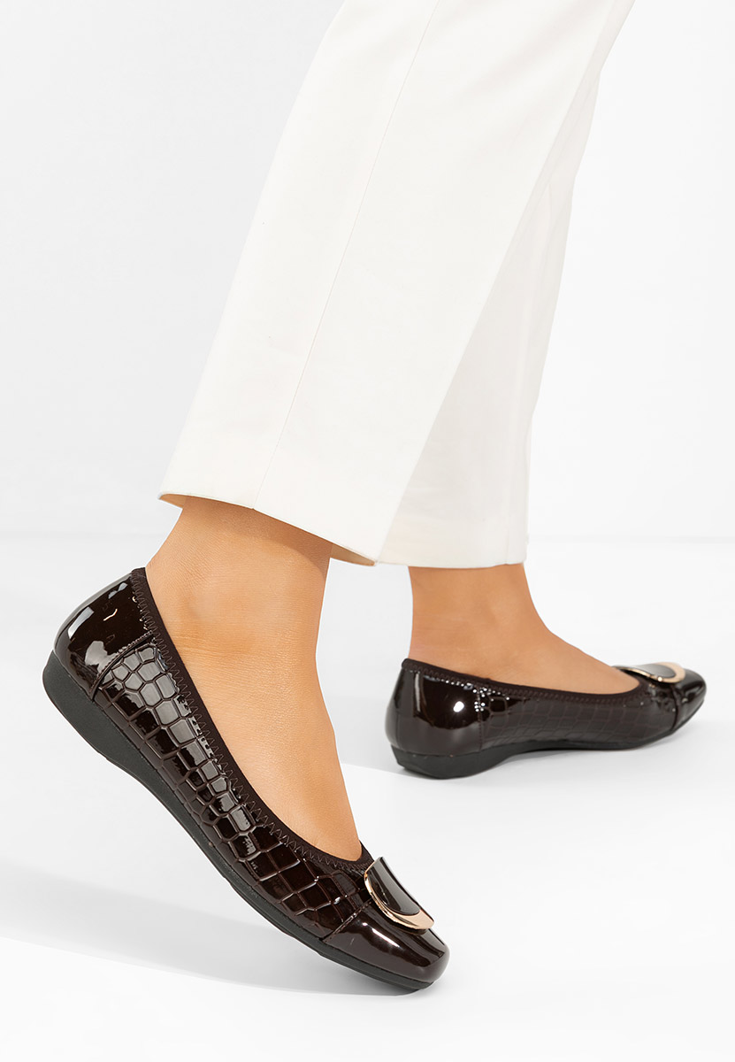 Pantofi dama eleganti Denosia maro