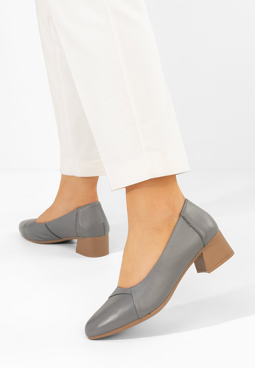 Pantofi dama piele Giulieta gri