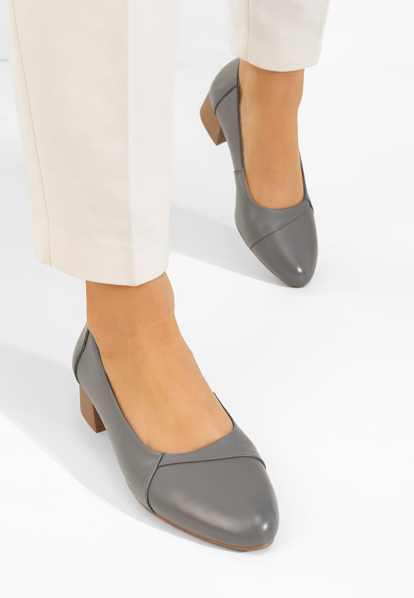 Pantofi dama piele Giulieta gri