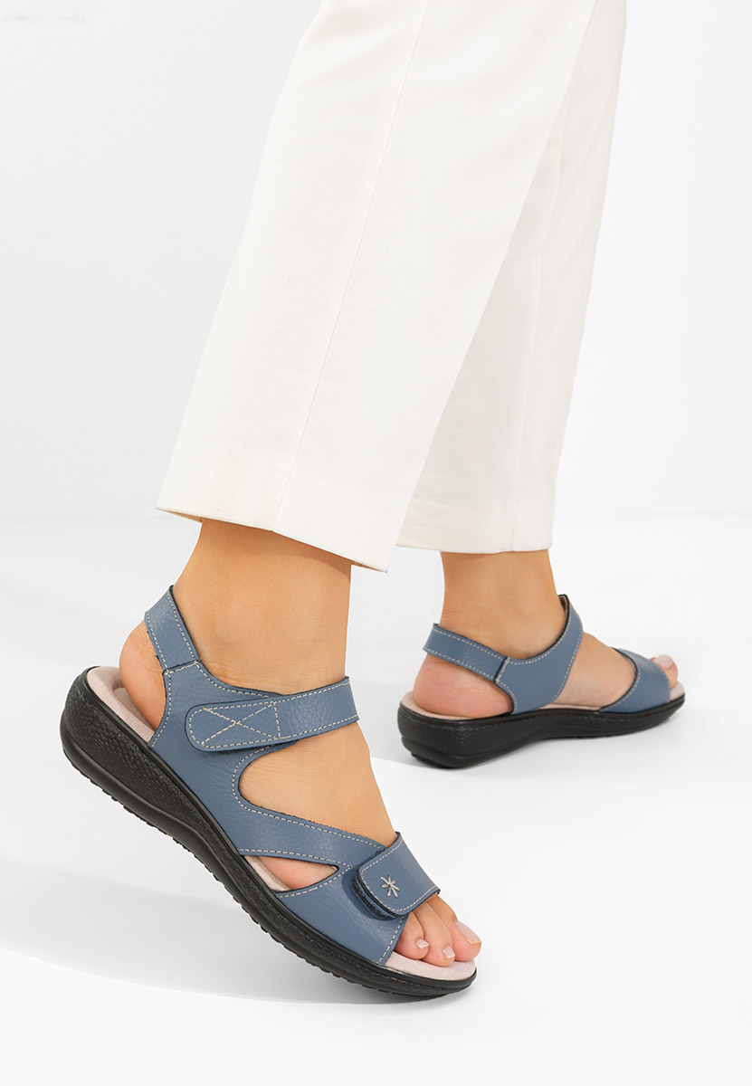 Sandale dama piele Cruella albastre