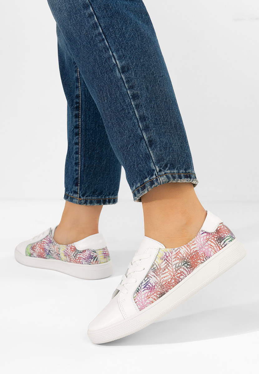 Sneakers dama piele Florinela albi